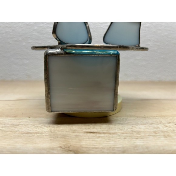 Vtg Christmas Angels Stained Glass Sankyo Japan Music Box Carousel Amazing Grase - Picture 11 of 11